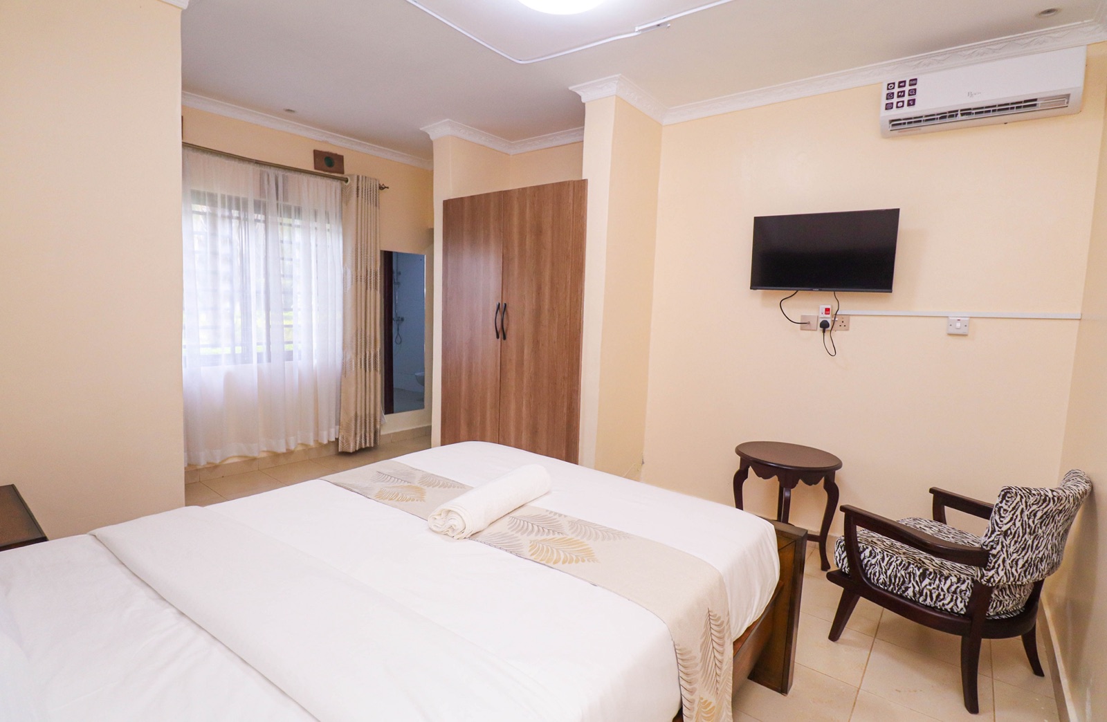 Comfortable standard room with double bed at The Westgate Inn