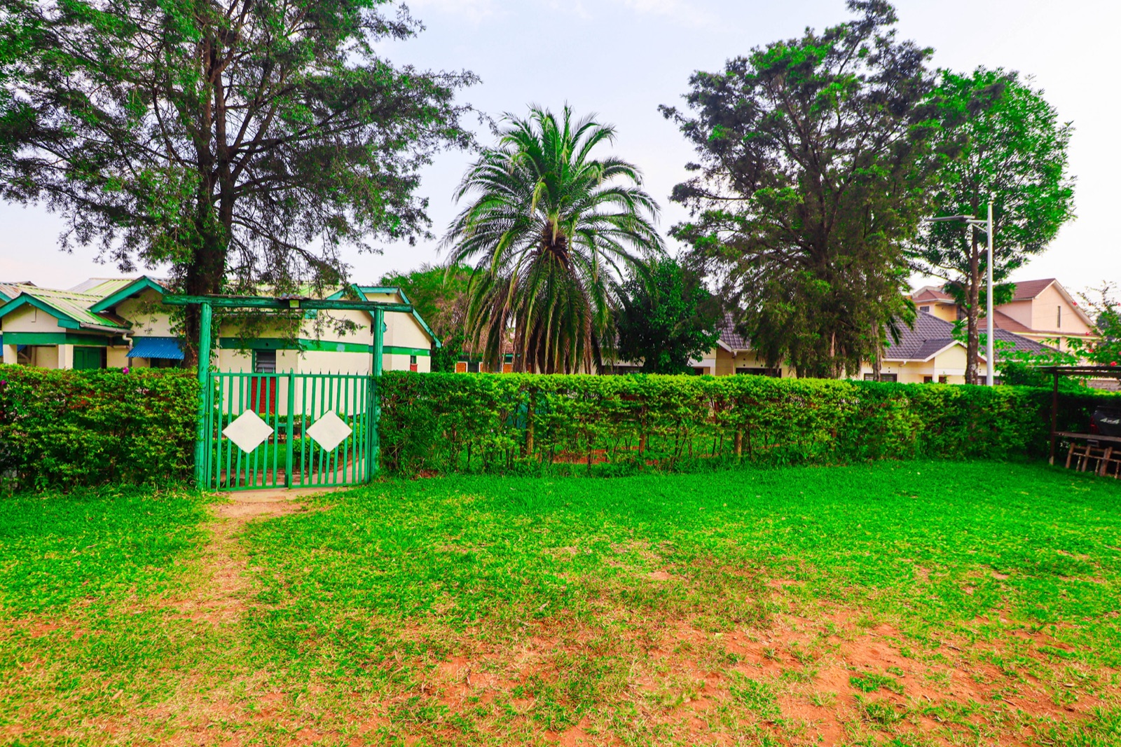 Secure manned green gate at The Westgate Inn