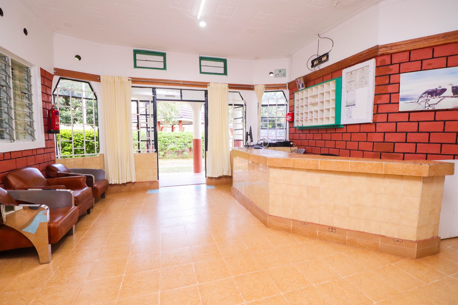 Reception lobby at The Westgate Inn